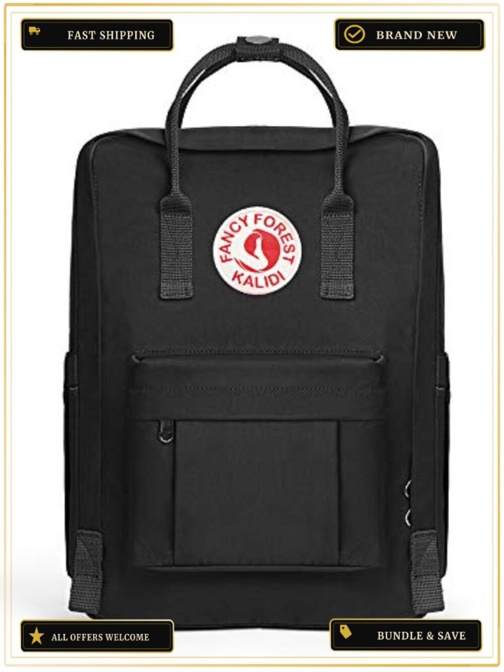Water Resistant Oxford Laptop Backpack for Women, 15 Inch, Multi Pocket Daypack